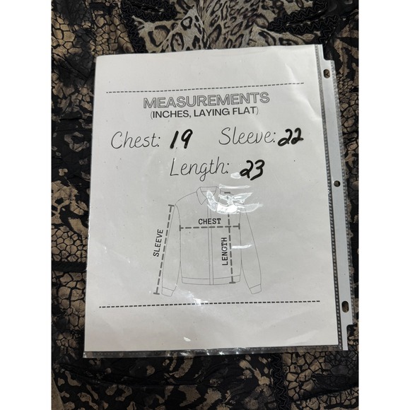 Chicos Black Tan Animal Print Blazer Jacket Women's Long Sleeve Boho Whinsigoth - Picture 10 of 11